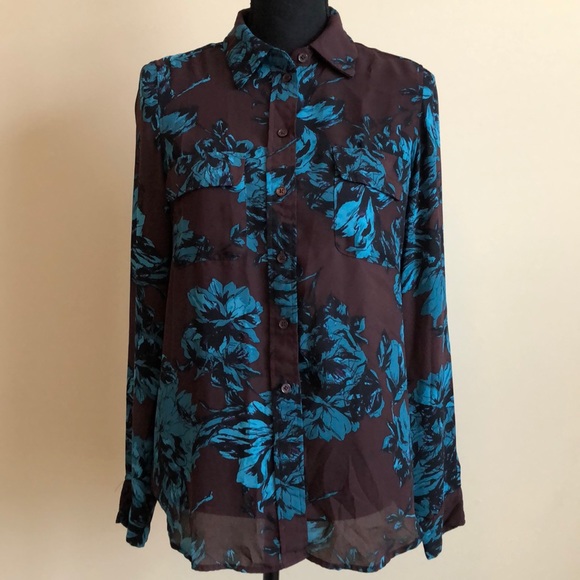 Printed Button Down Shirt - Picture 1 of 5